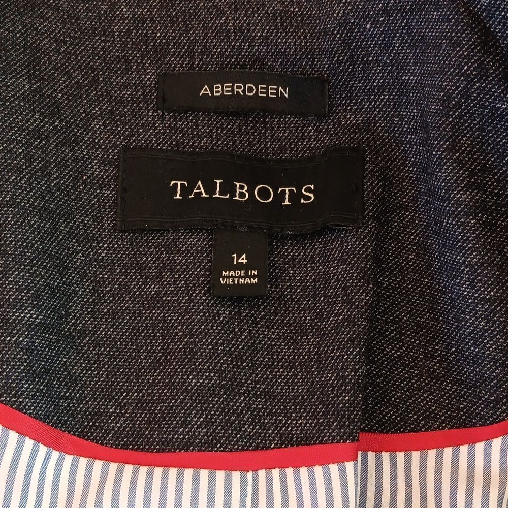 Talbots Dark Gray Aberdeen Blazer. Classic. Professional. Career. - Picture 9 of 14